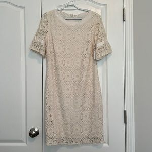 Size 10 Off White Lace Liz Claiborne Dress